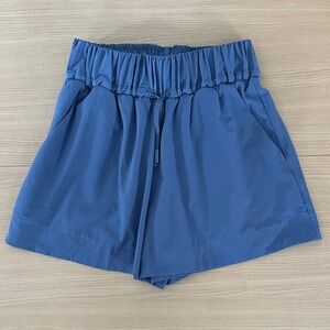 All In Motion Blue High Rise Wide Leg Lifestyle Shorts XS